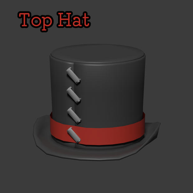 3D　トップハット　アクセサリー　帽子
