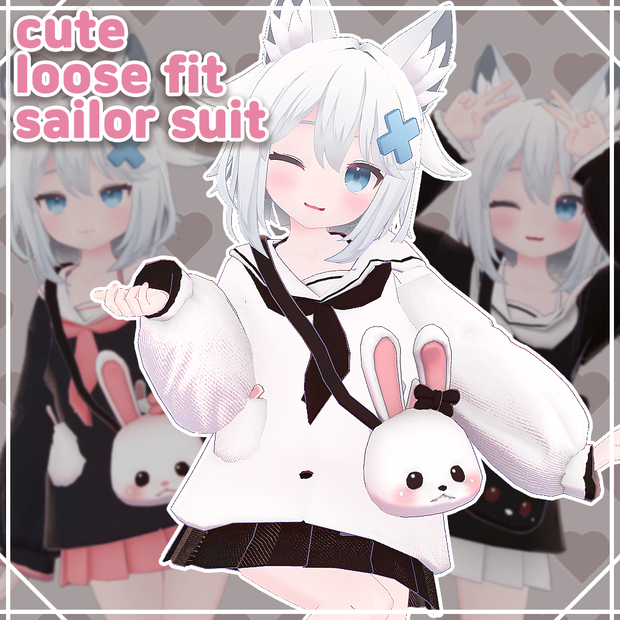 [MINT] cute loose fit sailor suit