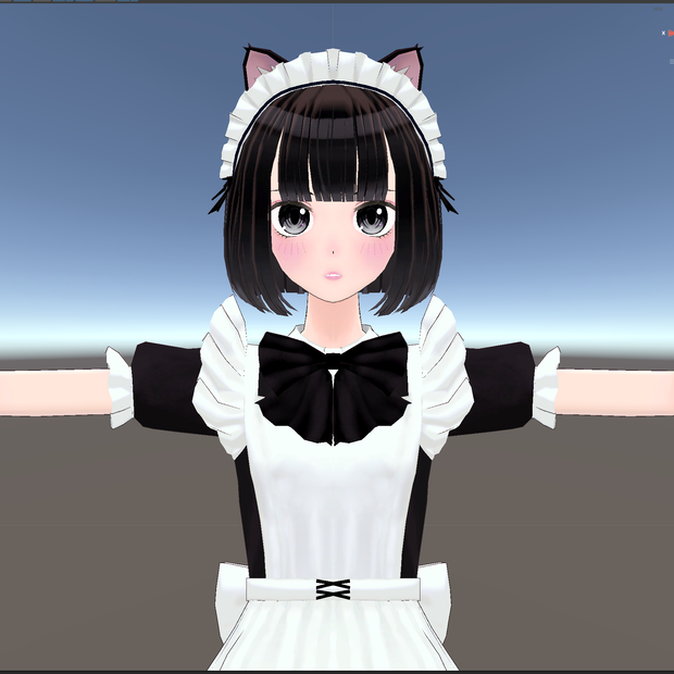 オリジナルアバター　試製_「るか」ver.メイド服