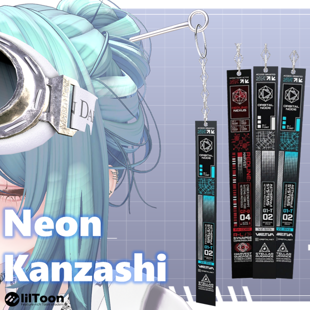 【3Color】Neon Kanzashi