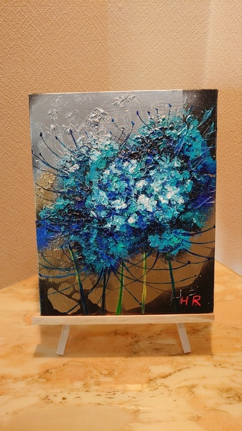 油絵 青い彼岸花 - arashi1783 - BOOTH