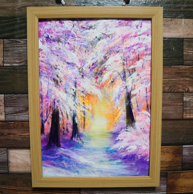 油絵 絵画 【冬の朝日】 油絵 絵画 【冬の朝日】 - arashi1783 - BOOTH