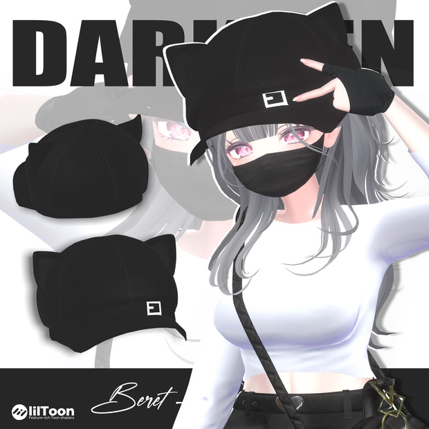 🎀🧢Beret - Free Download | ベレー帽 - 無料配布🖤