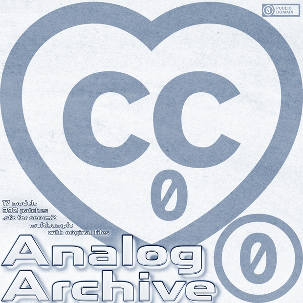 Analog Archive Sample Pack (Analog synthesizer multisample pack, Serum2 supported)