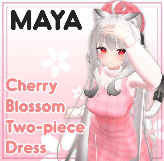 Maya Cherry blossom two-piece dress