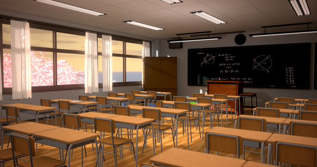 [Warudo Standard Environment] Classroom Background