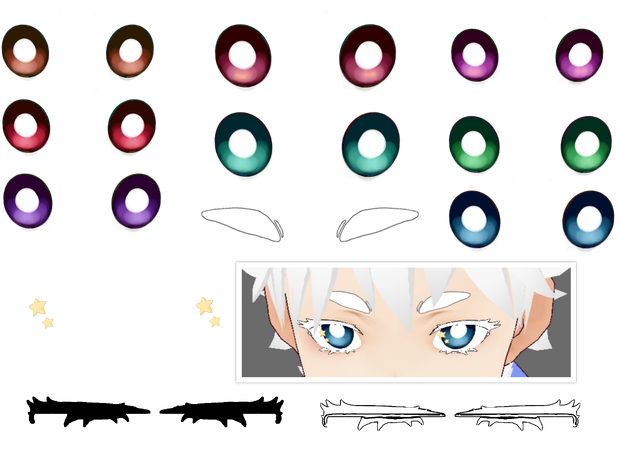 Star Eye Set Textures - FULL SET