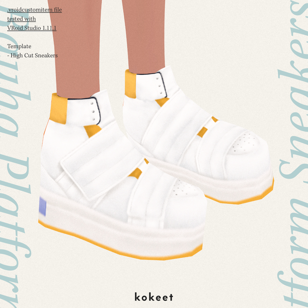 Rauha Platform Sneakers #VRoid #kokeet