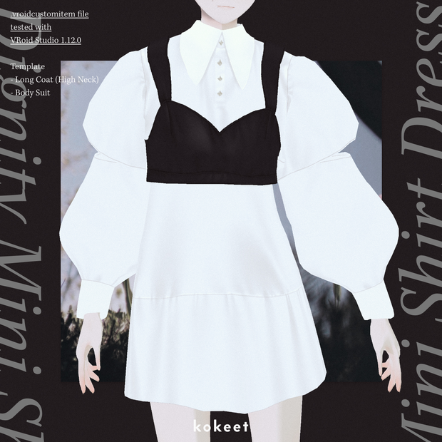 Dignity Mini Shirt Dress #VRoid #kokeet