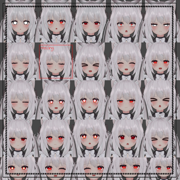 「舞夜」 表情セット Facial expression set