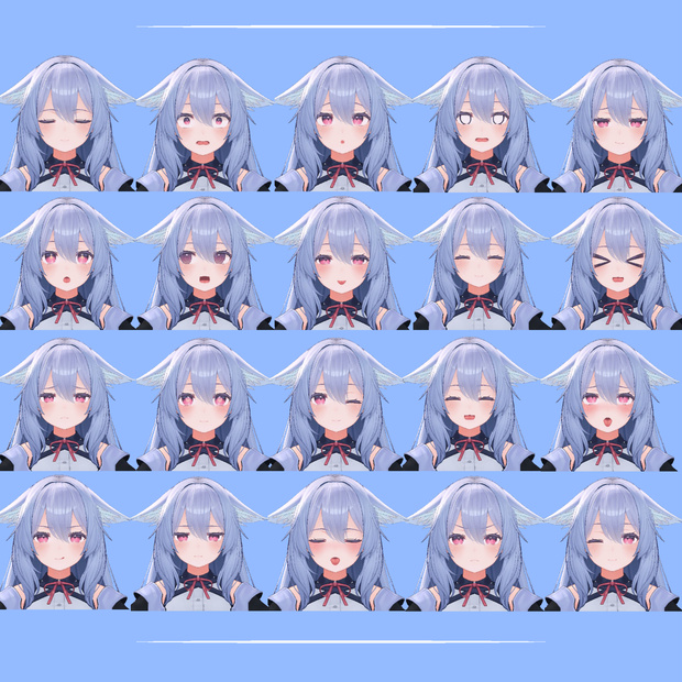 「桔梗」 表情セット Facial expression set