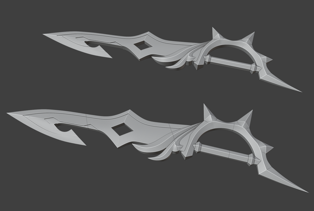 Genshin childe weapon printable stl
