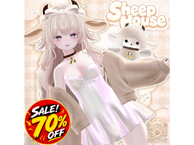 🚨 【 70% SALE 】🚨✩.°🐑【Sheep House】🐑°.✩[23 Avatars] 