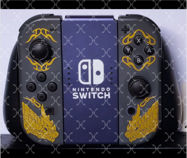 Nintendo Switch Joycon Cut Files Monster Hunter Rise Magnamalo