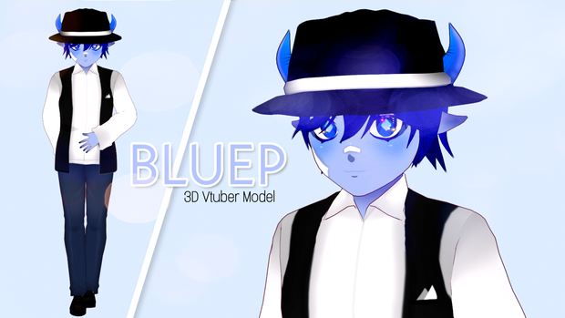 BLUEP the 3D Vtuber Model 