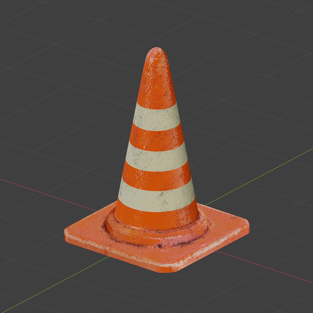 【3D素材】カラーコーン