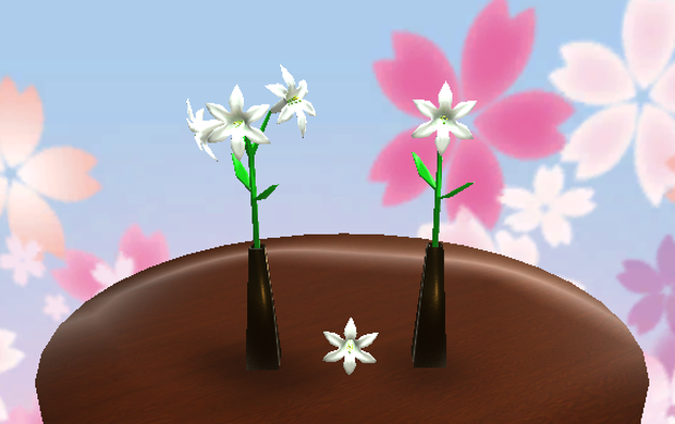 【3D小物】一輪挿しのユリ＋おまけ