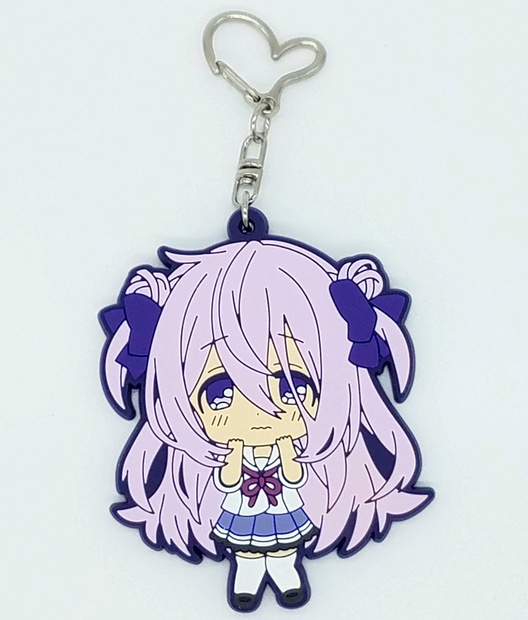 キーホルダーユニコーンパープルラバー