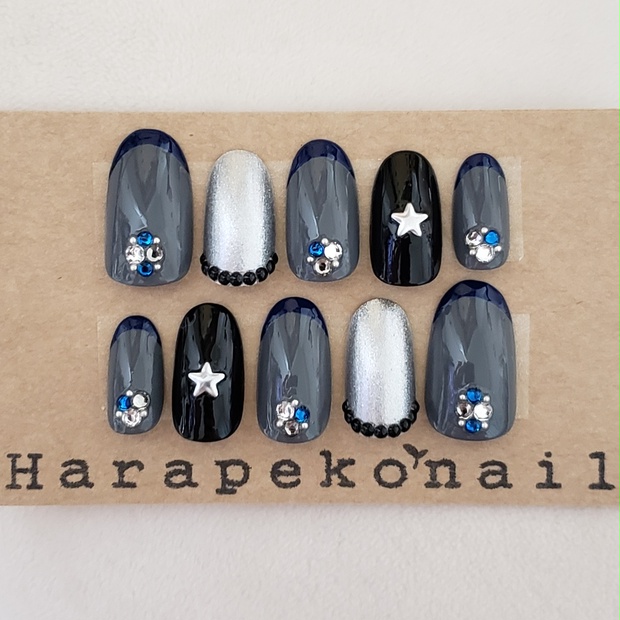 ヒプノシスマイク 碧棺左馬刻 イメージネイル 020 - Harapeko nail - BOOTH