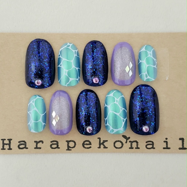 ツイステッドワンダーランド オクタヴィネル イメージネイル 110 Harapeko Nail Booth