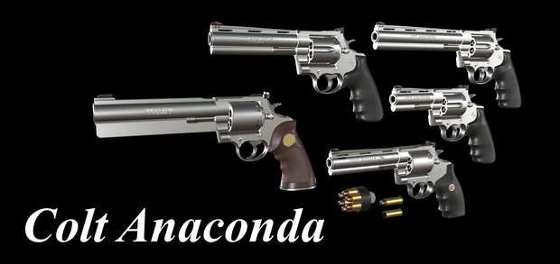 【VRChat想定】Colt Anaconda パック