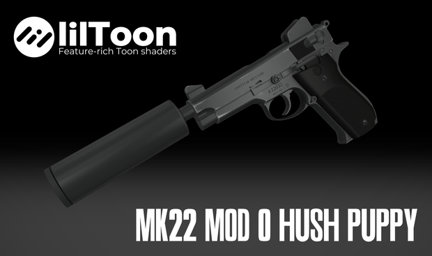 【VRChat想定】Mk22 Mod 0 Hush Puppy