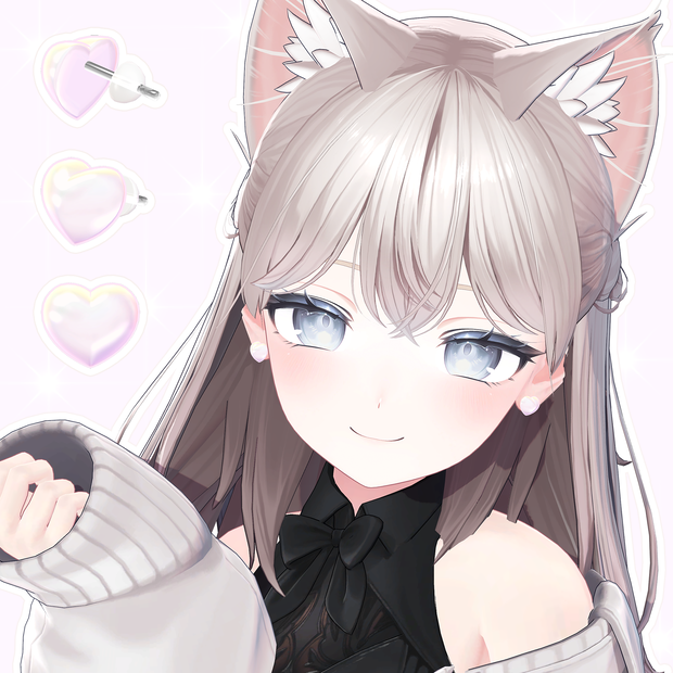 [Earrings] Aurora Heart
