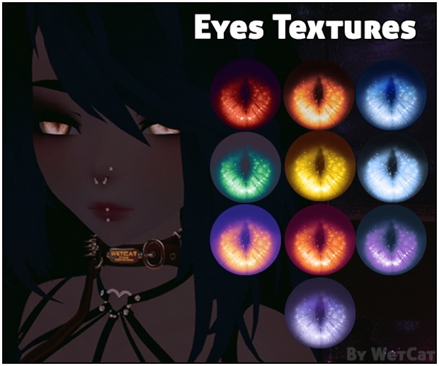 Eyes textures(10 colors) - WetCat - BOOTH