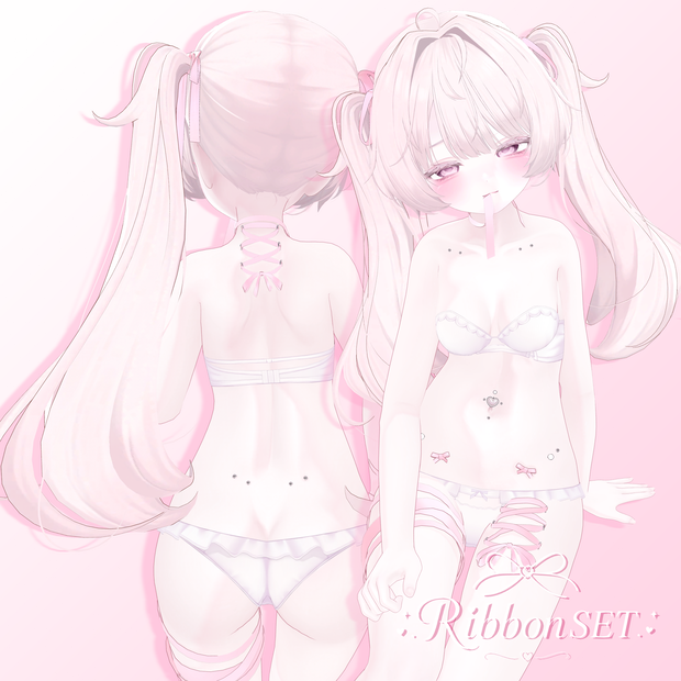 Ribbon SET(pink,black)/MA/PB