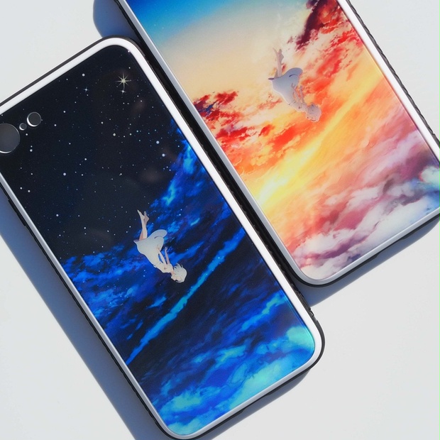 iPhone】スマホケース(強化ガラス仕上げ)_アスノヨゾラ哨戒班