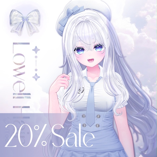 【10avatars】【VRCHair】Shinanoupdated♥Lowell_Hair♥