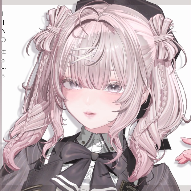 【12 avatars】【VRC Hair】♥ Lino_Hair ♥ - Nanaha - BOOTH