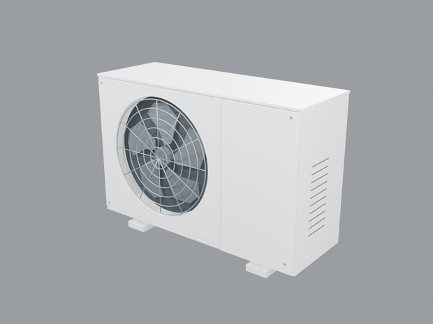 【Blender / FBX / GLB】建築パース用 エアコン室外機 3Dモデル