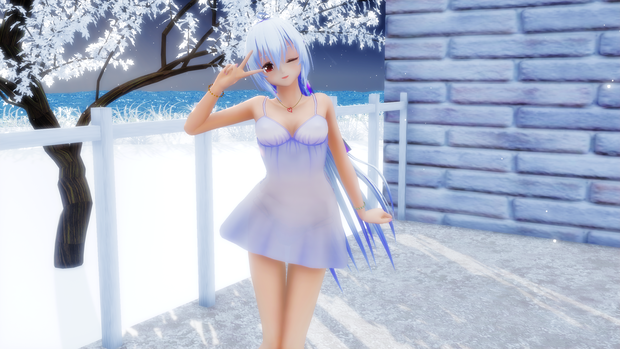MMD用衣装　スケワンピース