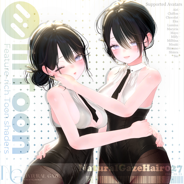 【13アバター対応】NaturalGazeHair027