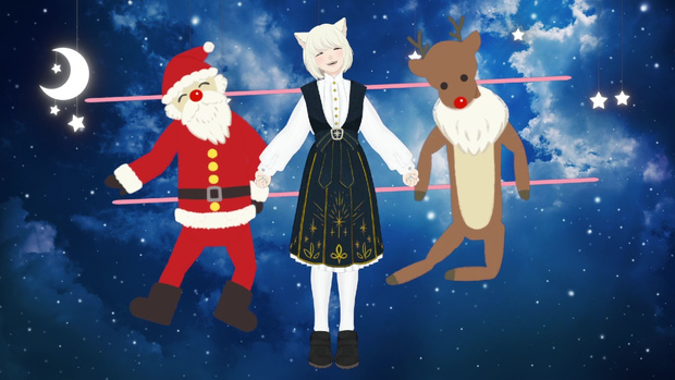 【Vtuber素材】クリスマス分身人形　VtubeStudio用アイテム