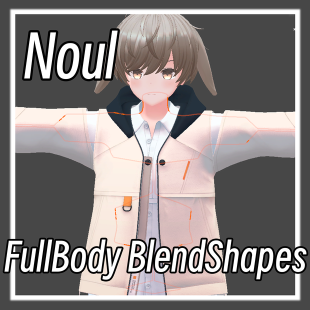 【ノウル/Noul】Fullbody  BlendShapes Add