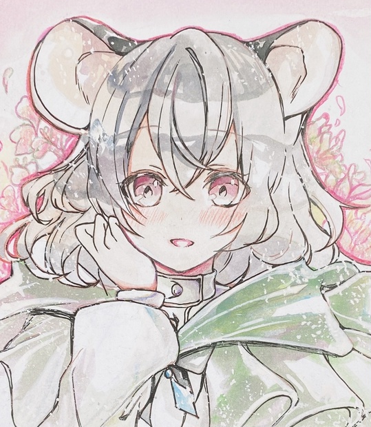東方project イラスト　色紙　ナズーリン　偽ナズ等　4枚セット 東方project イラスト 色紙 ナズーリン 偽ナズ等 4枚セット