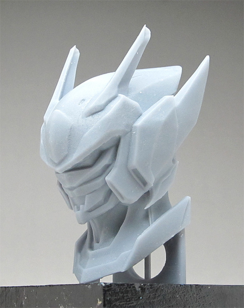 オリジナルロボヘッドアップ像A 頭長70ミリ、3Dプリント用stlデータ（AI活用）