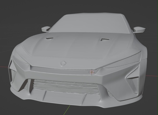 【9センチカー】チラ見せ次期スカイラインの3D化、2タイプ（AI活用）*プリント未確認データ*
