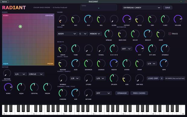RADIANT、RADIANT FX 【Rainbow Synthesizer/Colour FX）