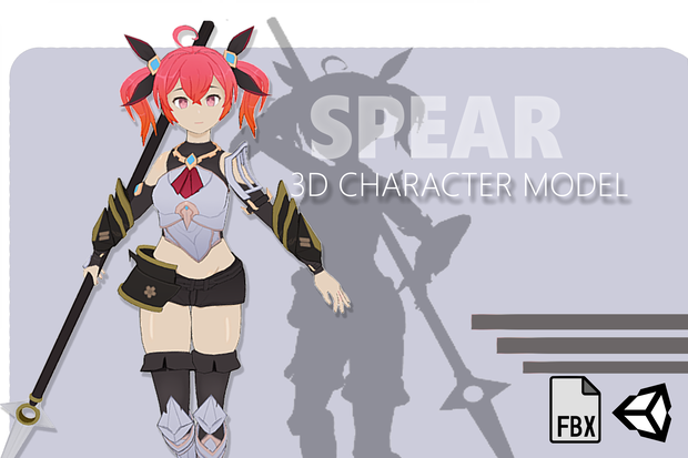 Anime Combat SpearGirl