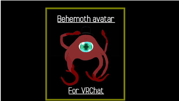 VRChat向けオリジナルアバター『ベヒーモス(Behemoth)』VRChat monster avatar