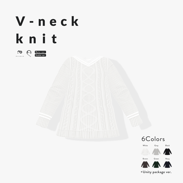 [VRoid Clothes] V-neck knit