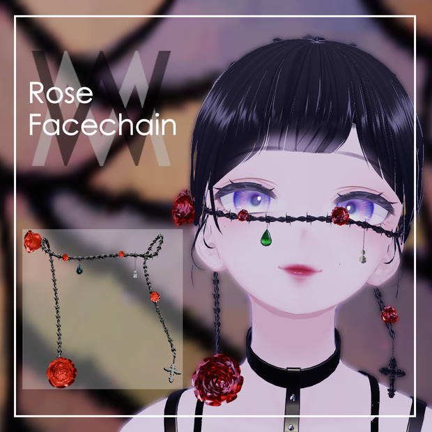 ♦︎OPEN SALE1/31まで通常版¥500→¥300♦︎ Rose Face Chain