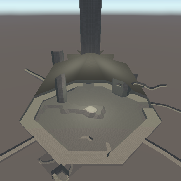 地底湖の3Dモデル