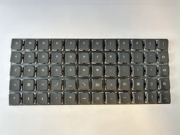 KazyCap, 3DP製17mm狭ピッチ用キーキャップ, ブラック【試作品】 - kz