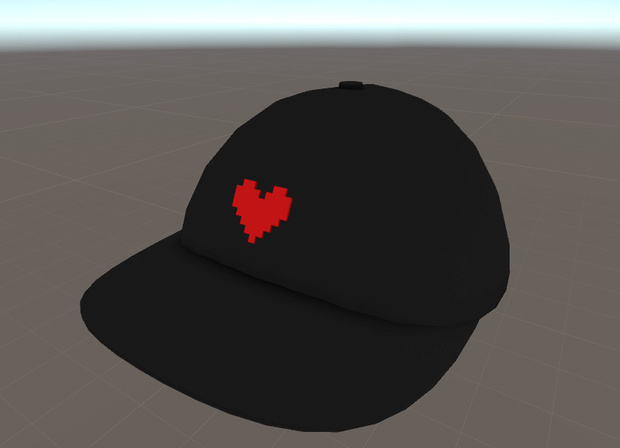 VRC向け　ドットハートロゴcap