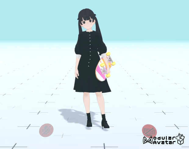 VRC用　スケボーアニメーション(Skateboard Motion)
