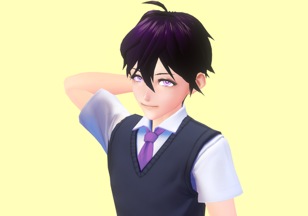 VRoid Studio Semi-Realistic Female and Male Face Texture